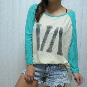 RVCA Baseball Raglan Sleeve Tee